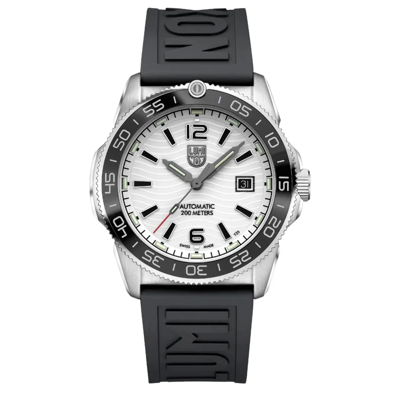 Luminox Pacific Diver 42mm Midnight Mariner White Dial Rubber Mens Automatic Watch XS.3101.H