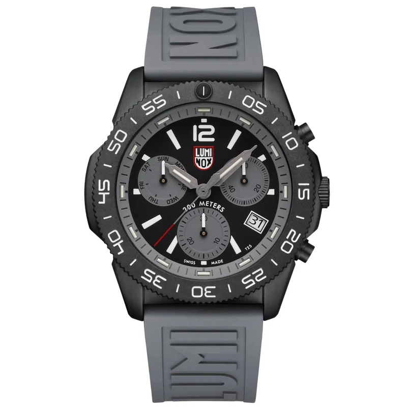 Luminox Pacific Diver 44mm Chronograph Black Dial Rubber Mens Quartz Watch XS.3148