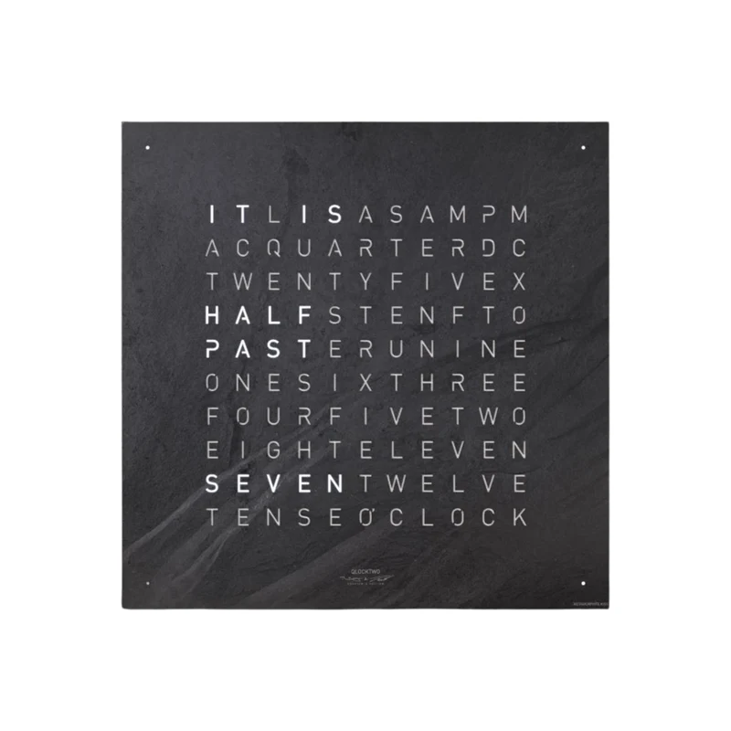 QLOCKTWO Earth 45 Creators Edition Metamorphite English Wall Clock QT4ENMM-UK