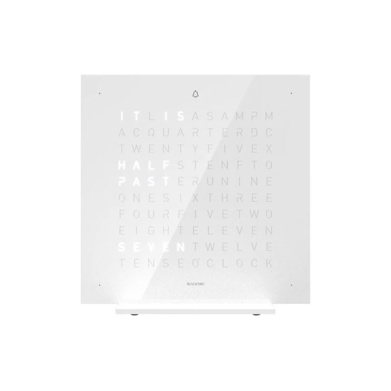 QLOCKTWO Earth 13.5 Pure Vanilla Sugar English Table Clock T4PENVS-UK