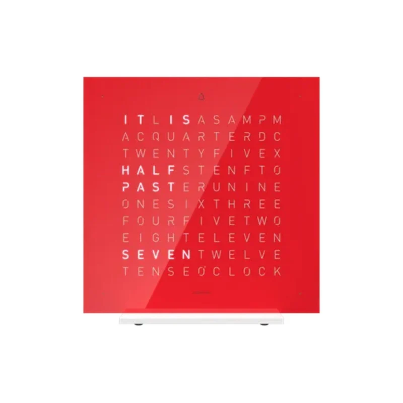 QLOCKTWO Earth 13.5 Pure Cherry Cake English Table Clock T4PENCC-UK
