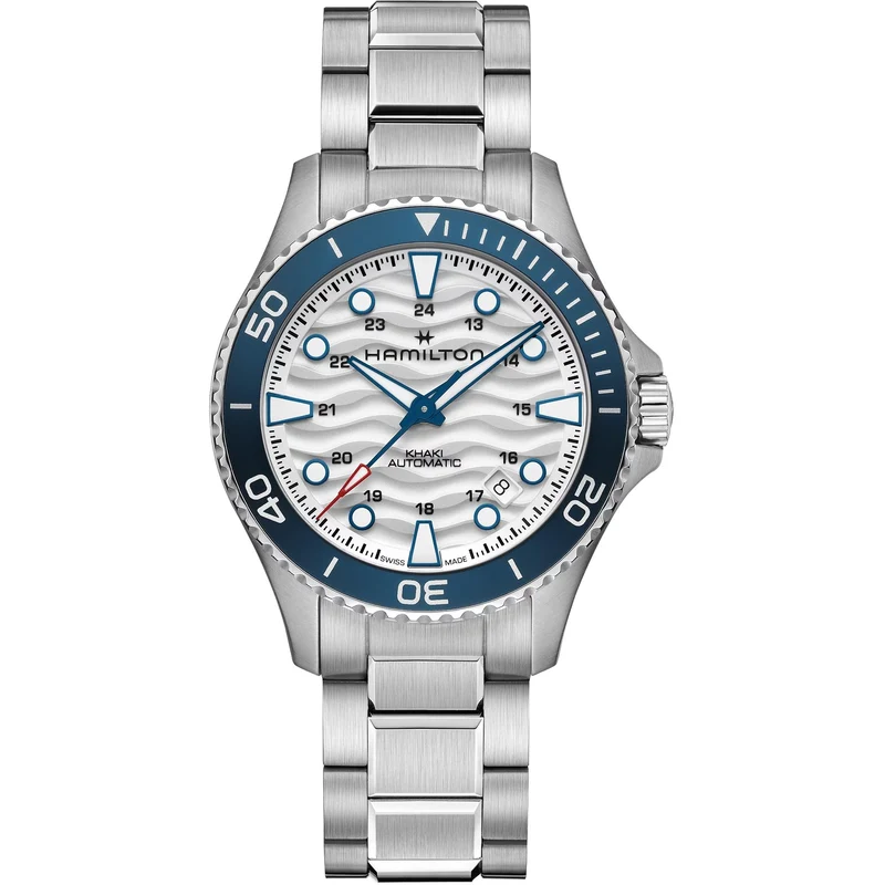 Hamilton Khaki Navy Scuba 40mm White Dial Steel Mens Automatic Watch H82425110