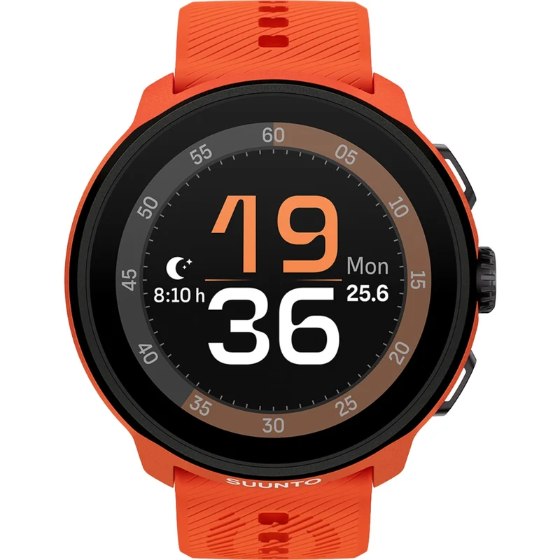 Suunto Run Coral Orange Digital Silicone Smart Watch SS051275000