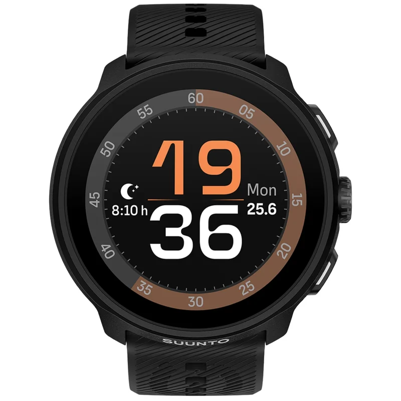 Suunto Run All Black Digital Silicone Smart Watch SS051272000