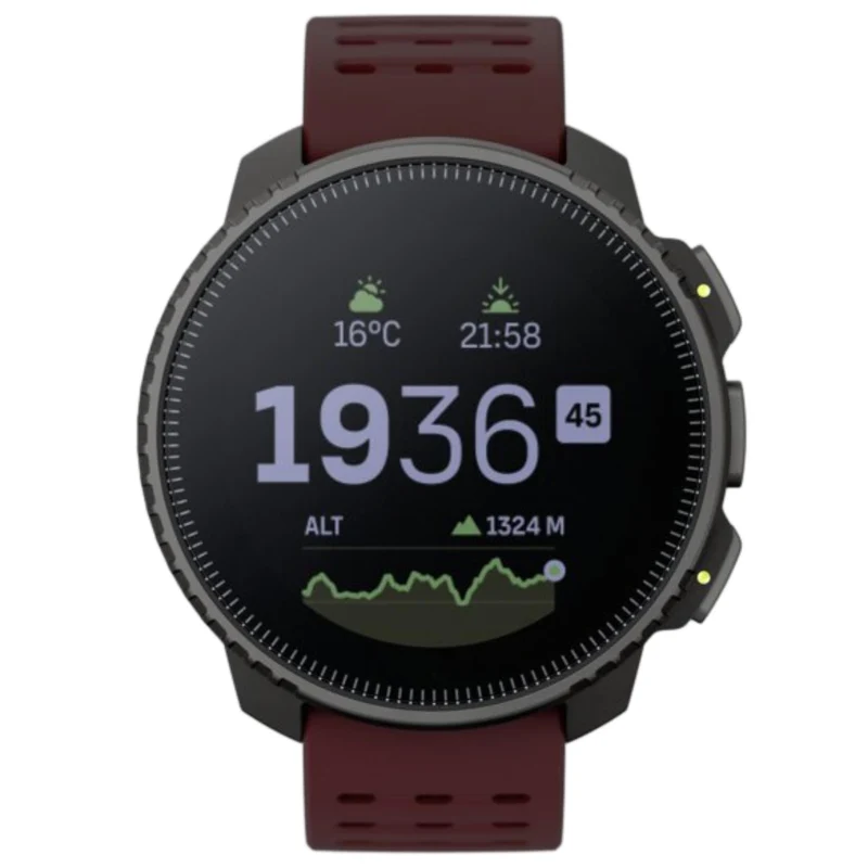 Suunto Vertical 49mm Black Ruby Digital Silicone Smart Watch SS050865000