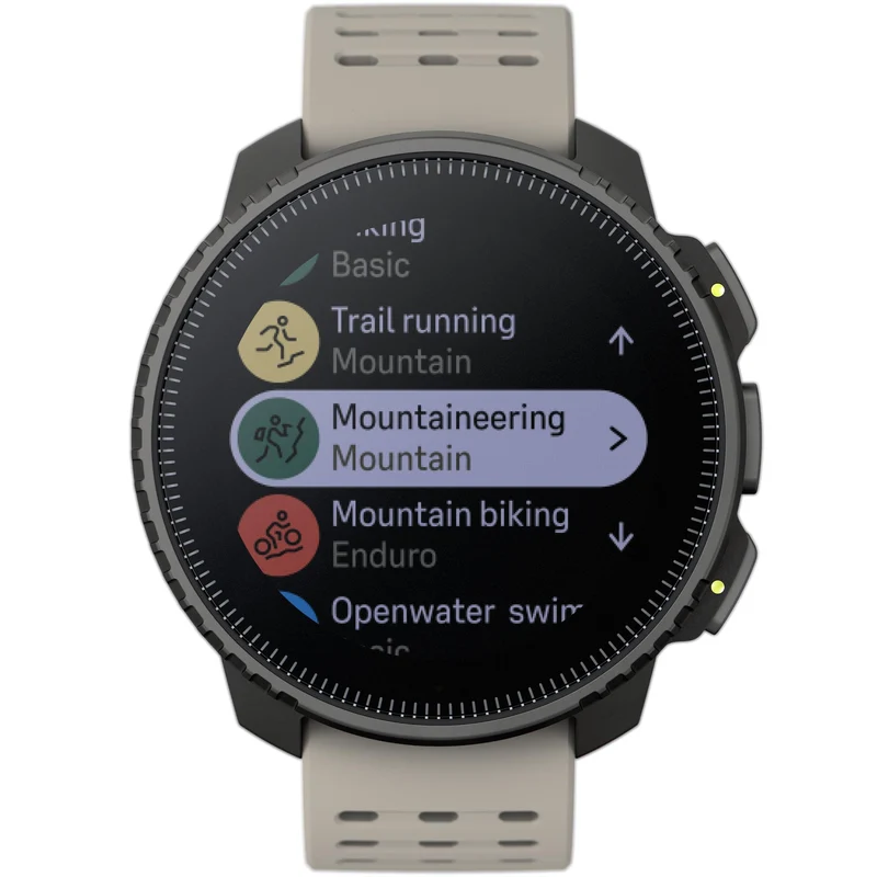 Suunto Vertical Black Sand Digital Silicone Smart Watch SS050863000