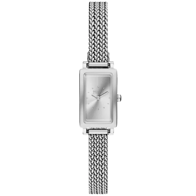 Skagen Hagen Micro 16mm Silver Dial Steel Ladies Quartz Watch SKW3179