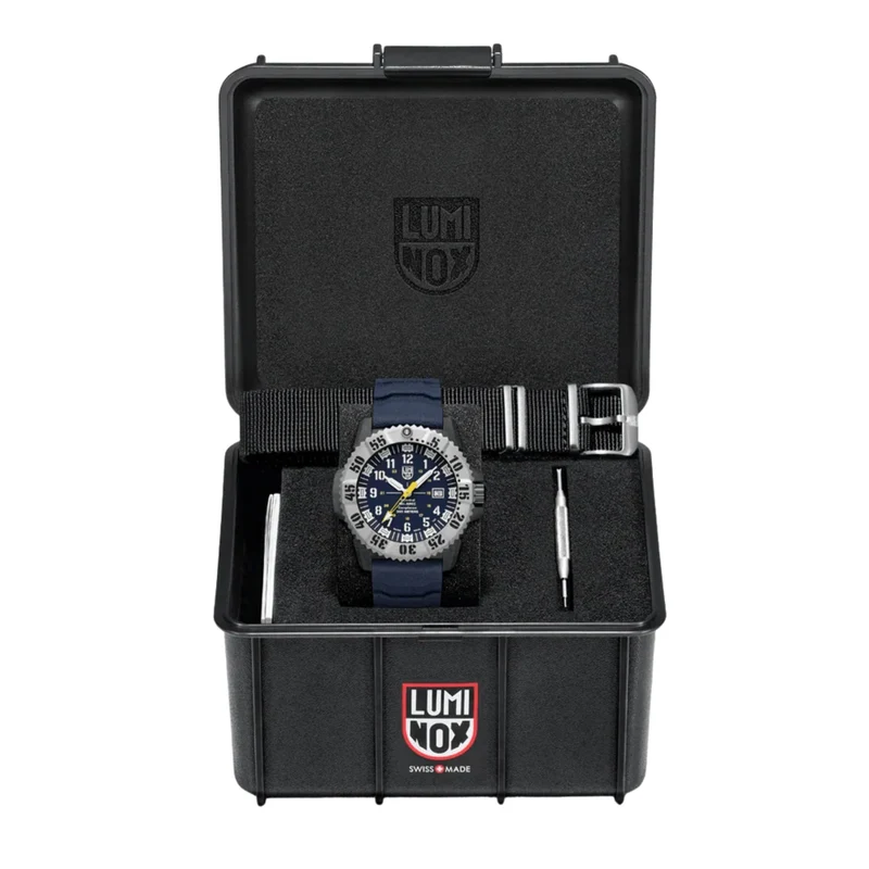 Luminox MIL-SPEC 46mm Blue Dial Rubber Mens Quartz Watch XL.3355.SET