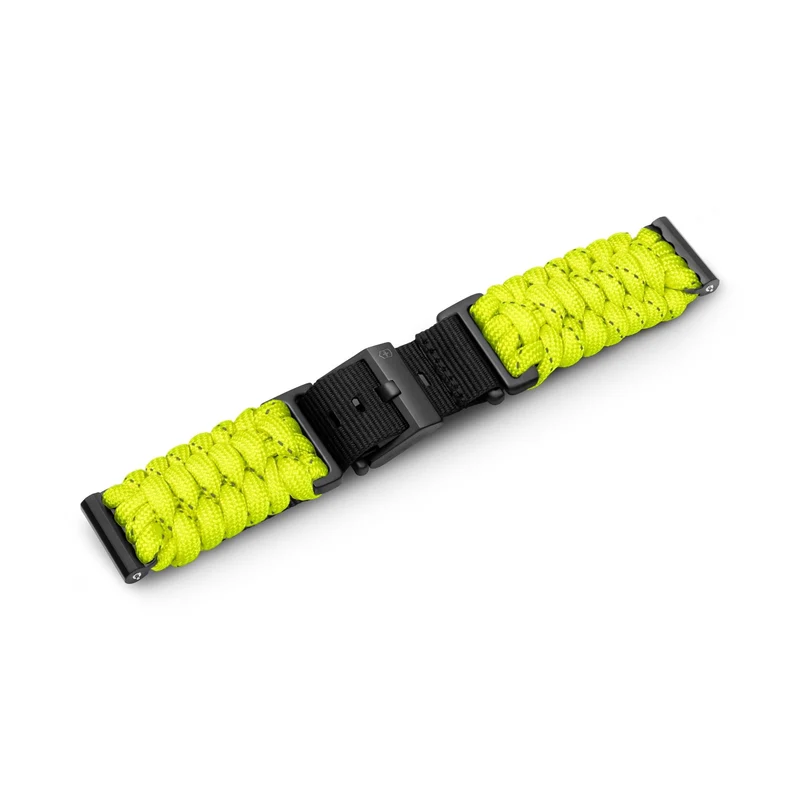 Victorinox Handwoven Paracord 21mm Neon Yellow Watch Strap D1 V.60082