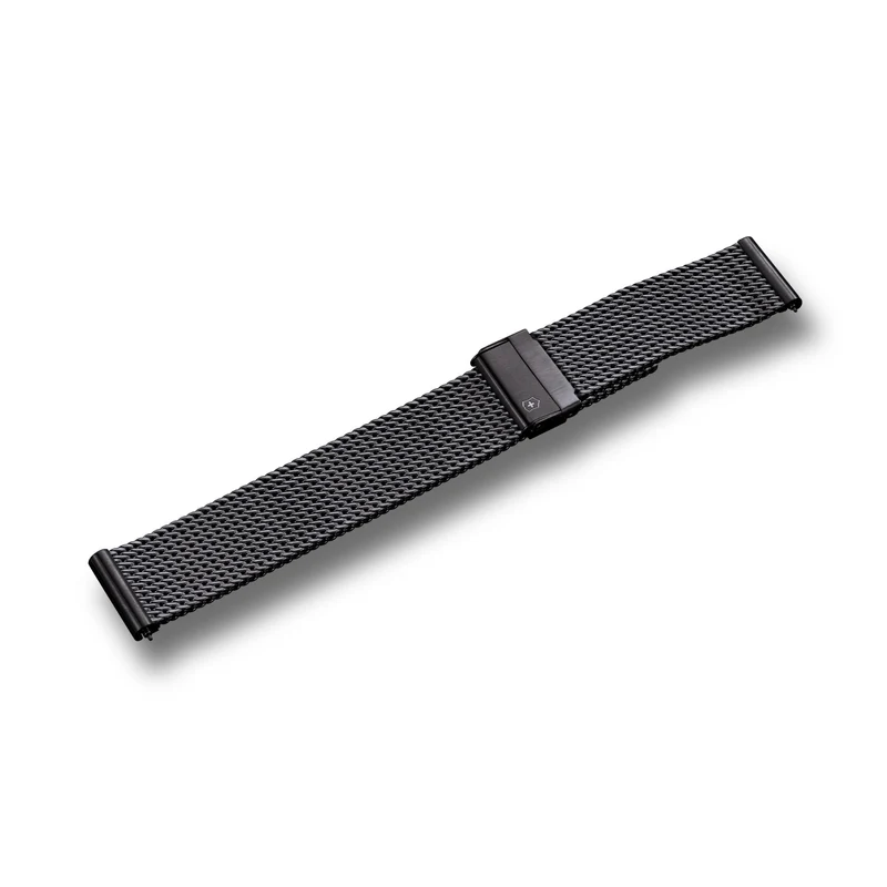 Victorinox High-Quality Black PVD Small 16mm Mesh Watch Strap D1 V.60094