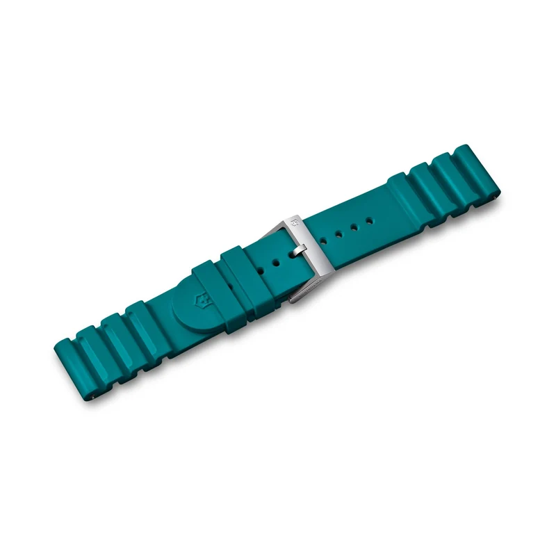 Victorinox Extensible Genuine High-Quality Teal 21mm Rubber Strap D3 (FKM) V.60101