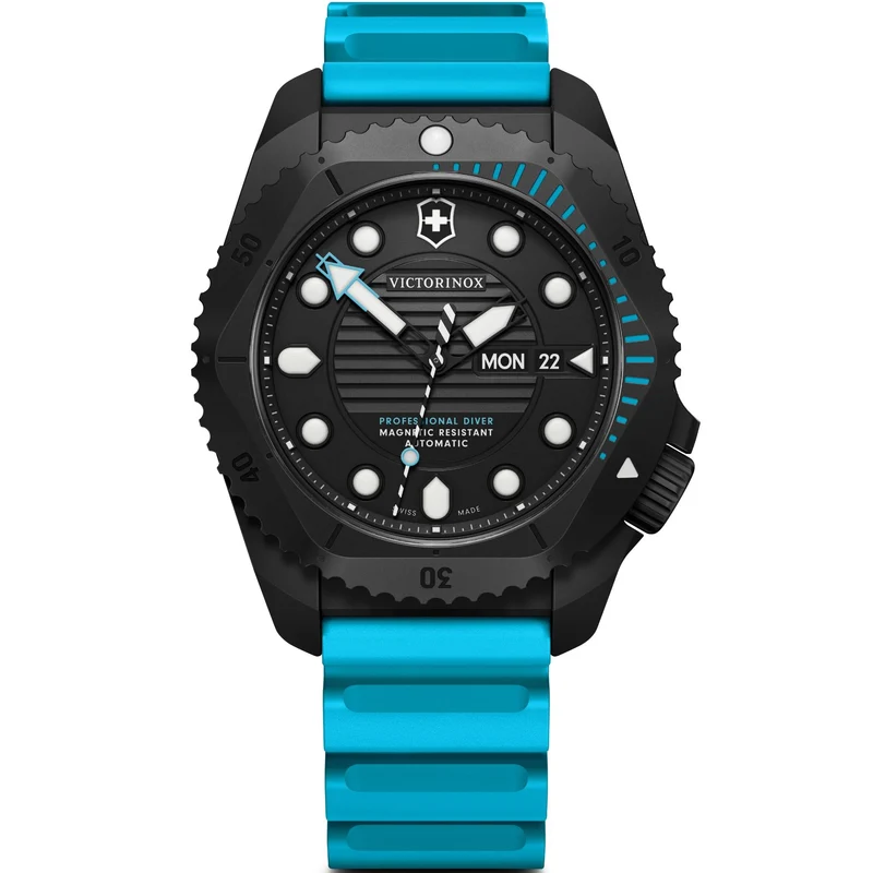 Victorinox Dive Pro 43mm Black Matt Dial Rubber Mens Automatic Watch 242071