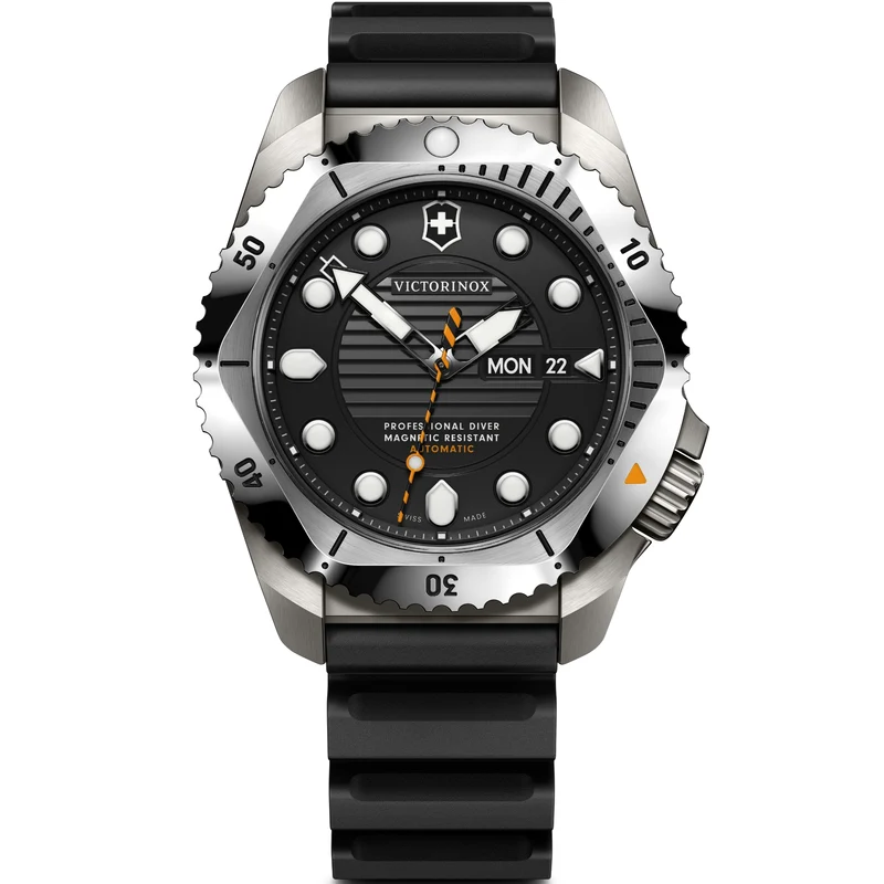 Victorinox Dive Pro 43mm Black Matt Dial Rubber Mens Automatic Watch 242070