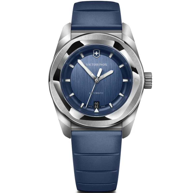Victorinox Concept One 39mm Blue Dial Rubber Mens Automatic Watch 242056