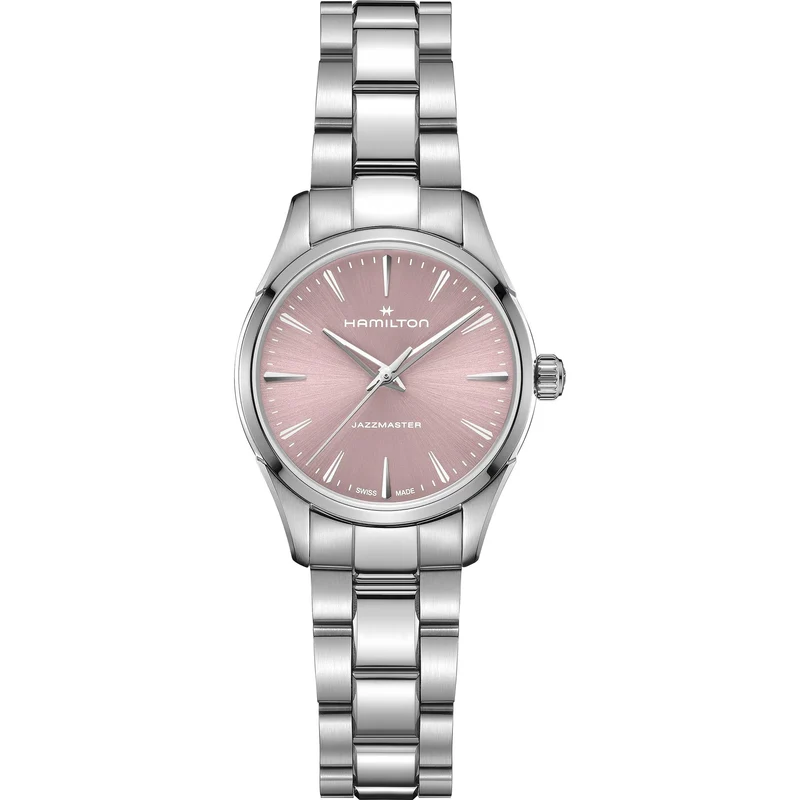 Hamilton Jazzmaster 32mm Pink Dial Steel Ladies Quartz Watch H32301171