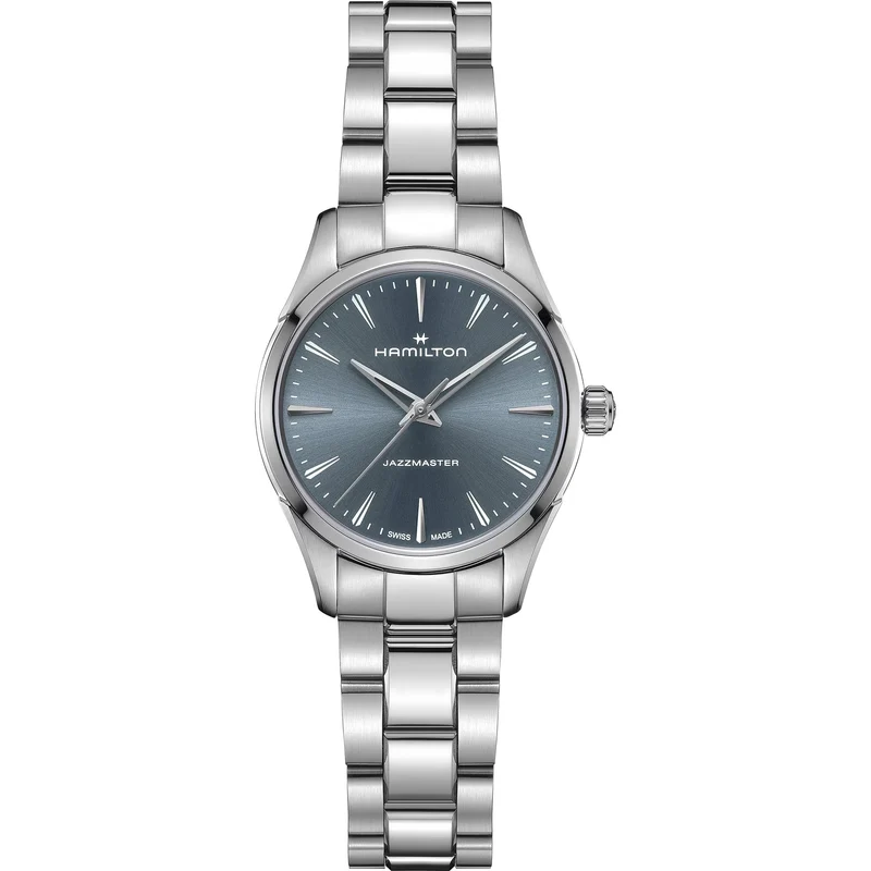 Hamilton Jazzmaster 32mm Blue Dial Steel Ladies Quartz Watch H32301141