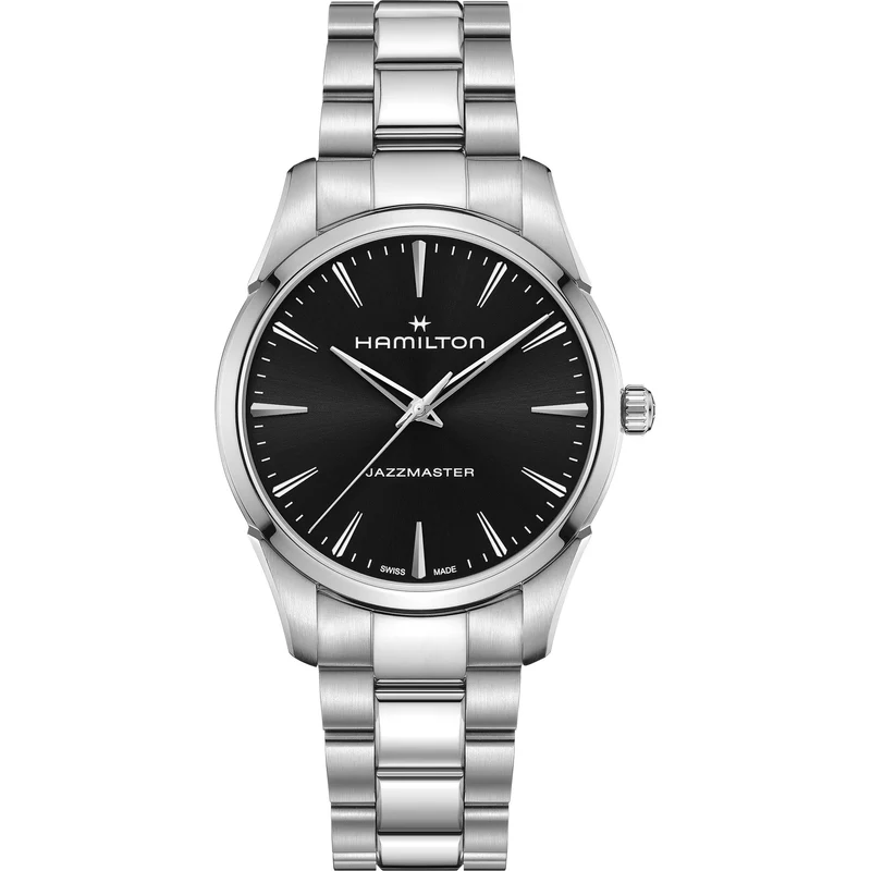 Hamilton Jazzmaster 40mm Black Dial Steel Mens Quartz Watch H32461131