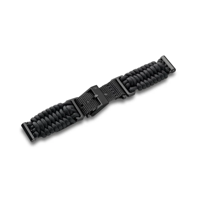 Victorinox Handwoven Paracord 16mm Black Small Watch Strap D1 V.60081