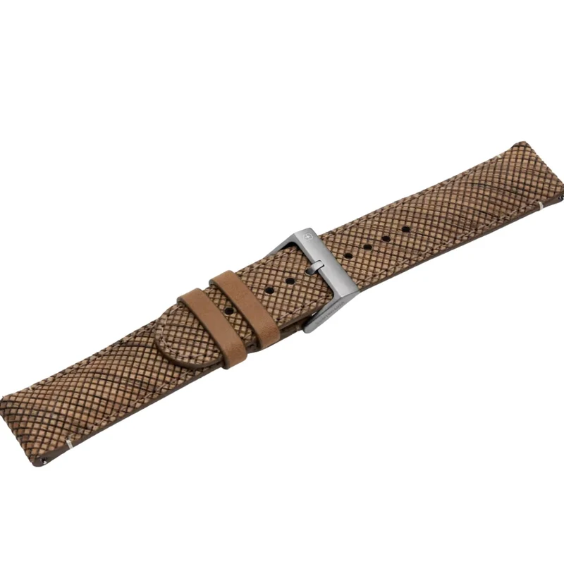 Victorinox Wooden Crafted 21mm Leather Watch Strap D2-TI V.60052