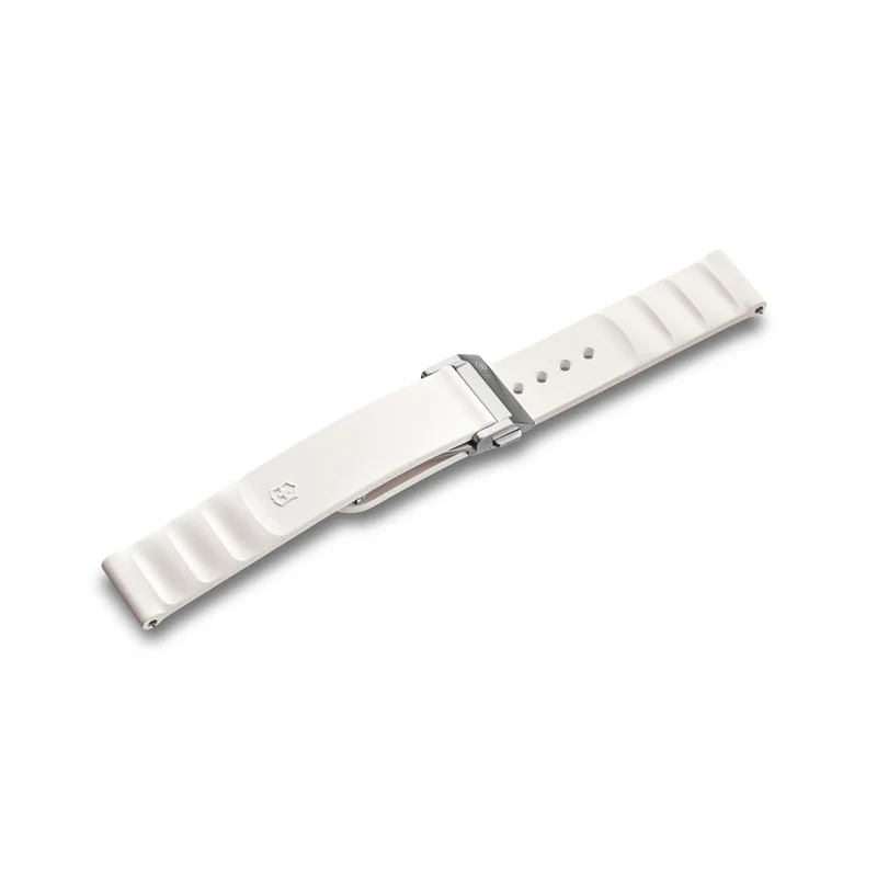 Victorinox Genuine Rubber 16mm White Small Watch Strap D2-DC V.60075