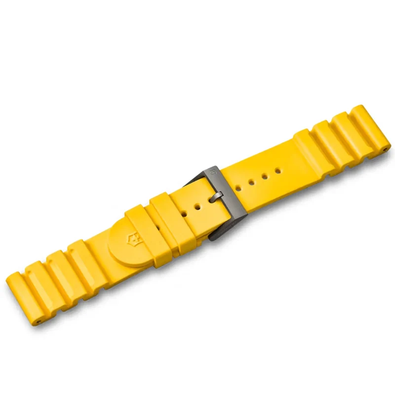 Victorinox Genuine Rubber 21mm Yellow Watch Strap D3 V.60062