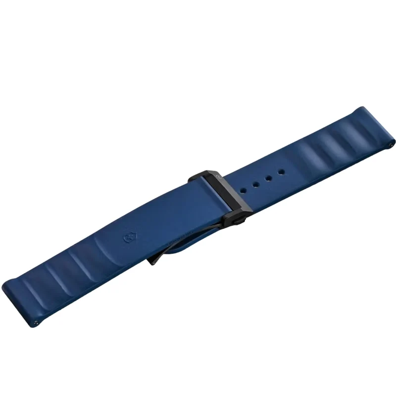 Victorinox Genuine Rubber 21mm Blue Watch Strap D2-DC V.60058