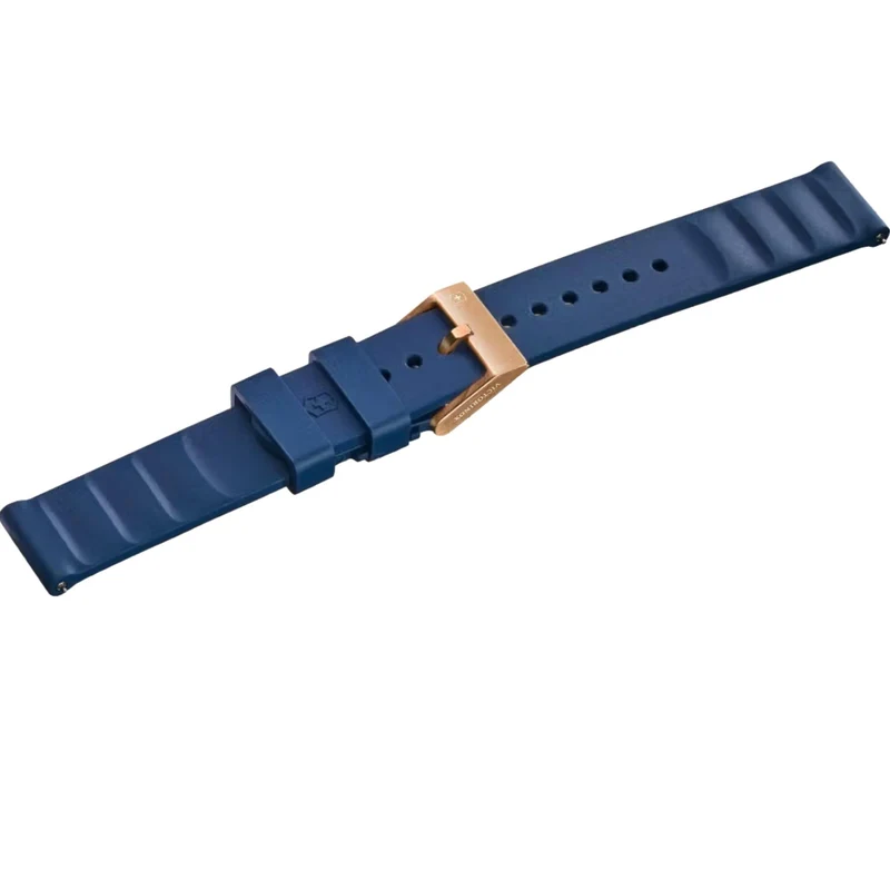 Victorinox Genuine Rubber 16mm Blue Small Watch Strap D2 V.60054