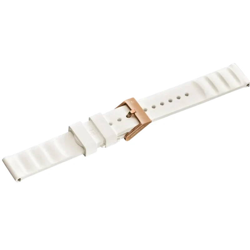 Victorinox Genuine Rubber 16mm White Small Watch Strap D2 V.60053