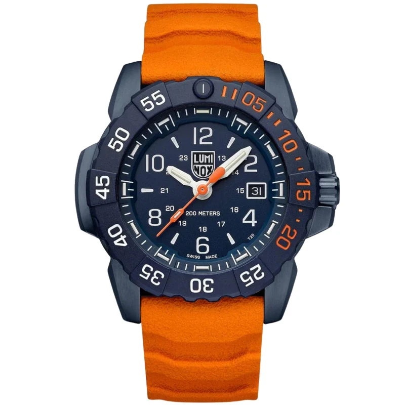 Luminox Navy Seal 45mm Blue Dial Rubber Mens Quartz Watch XS.3253.CB.NSF.2