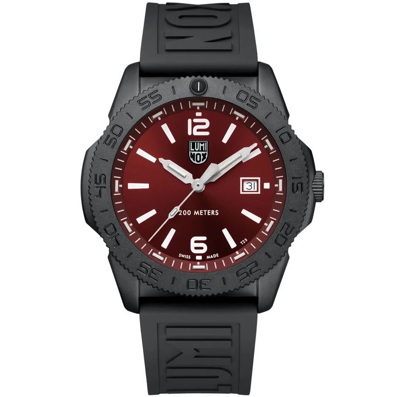 Luminox Pacific Diver 44mm Red Dial Rubber Mens Quartz Watch XS.3135.B