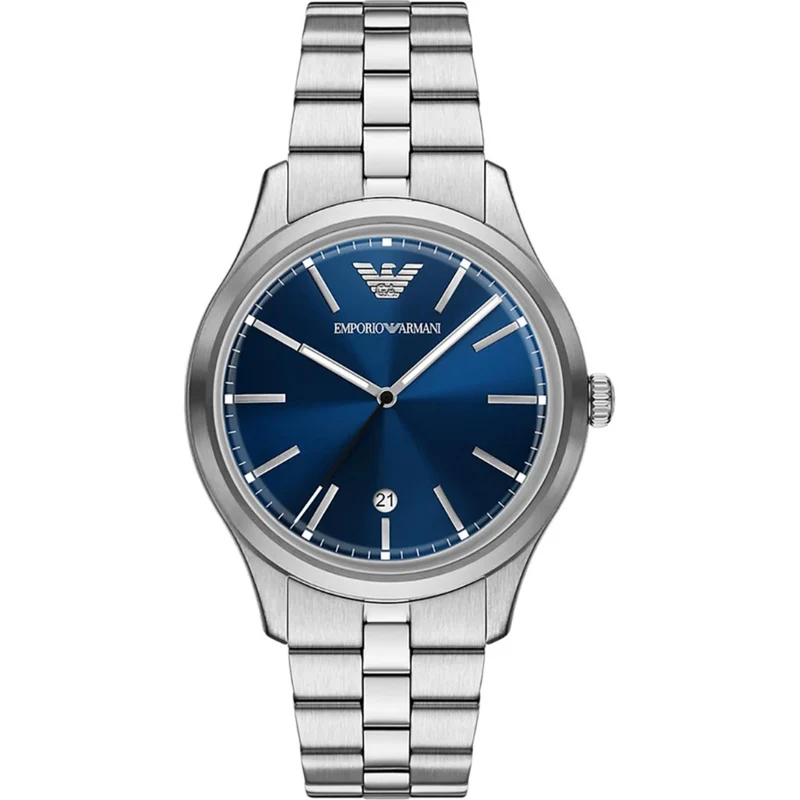Emporio Armani Dario 41mm Blue Dial Steel Mens Quartz Watch AR11733