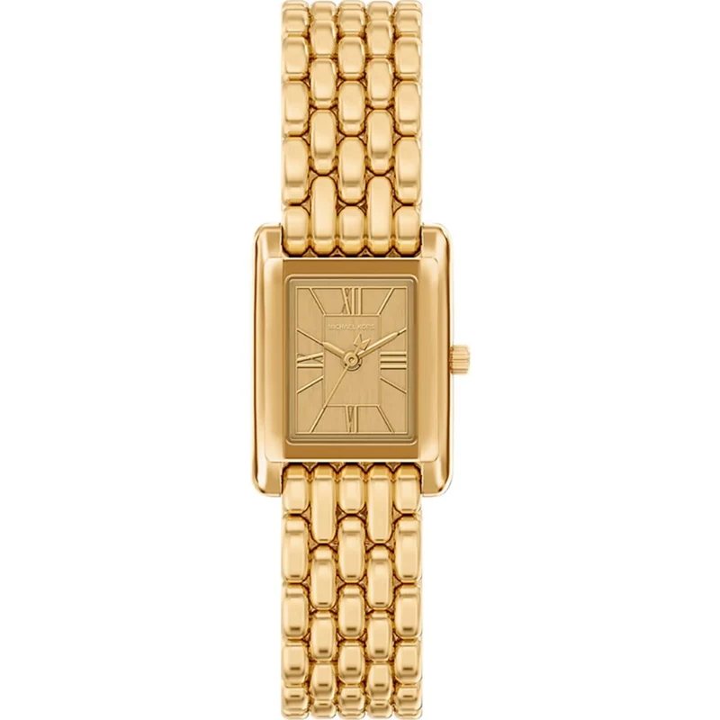 Michael Kors Petite Essex Gold Dial Steel Strap Women's Watch MK4997