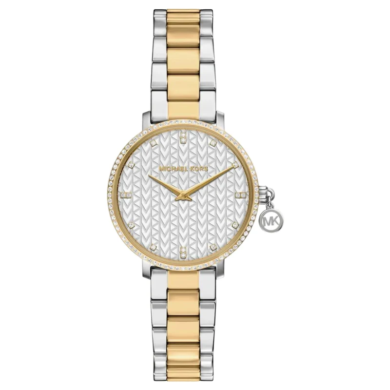 Michael Kors Pyper 32mm Silver Dial Steel Ladies Quartz Watch MK7574