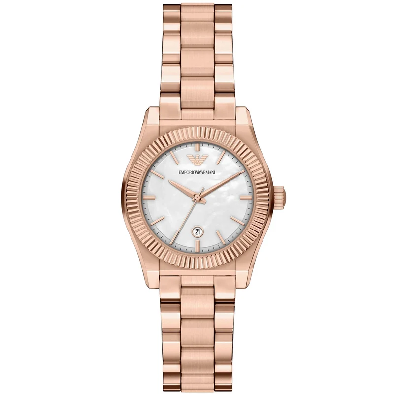 Emporio Armani Federica 32mm White Dial Steel Ladies Quartz Watch AR11762