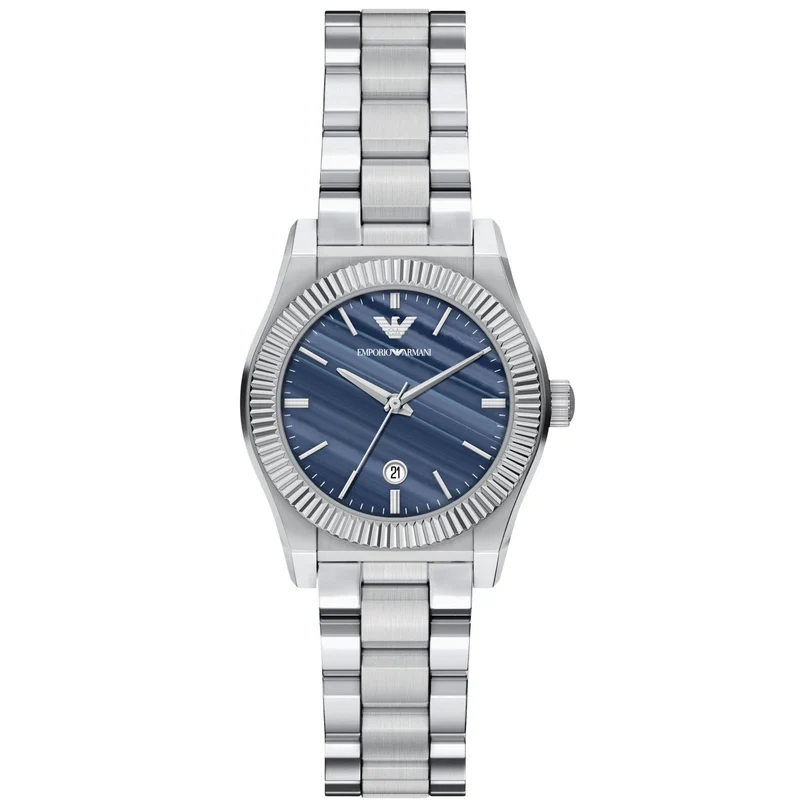 Emporio Armani Federica 32mm Blue Dial Steel Ladies Quartz Watch AR11760