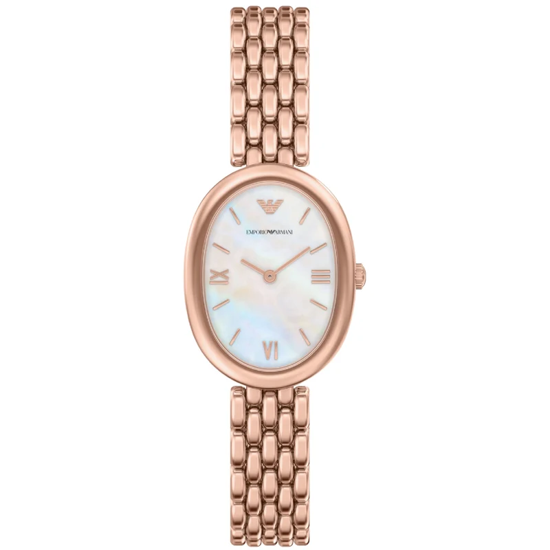 Emporio Armani Sinfonia 26mm White Mother of Pearl Dial Steel Ladies Quartz Watch AR11775