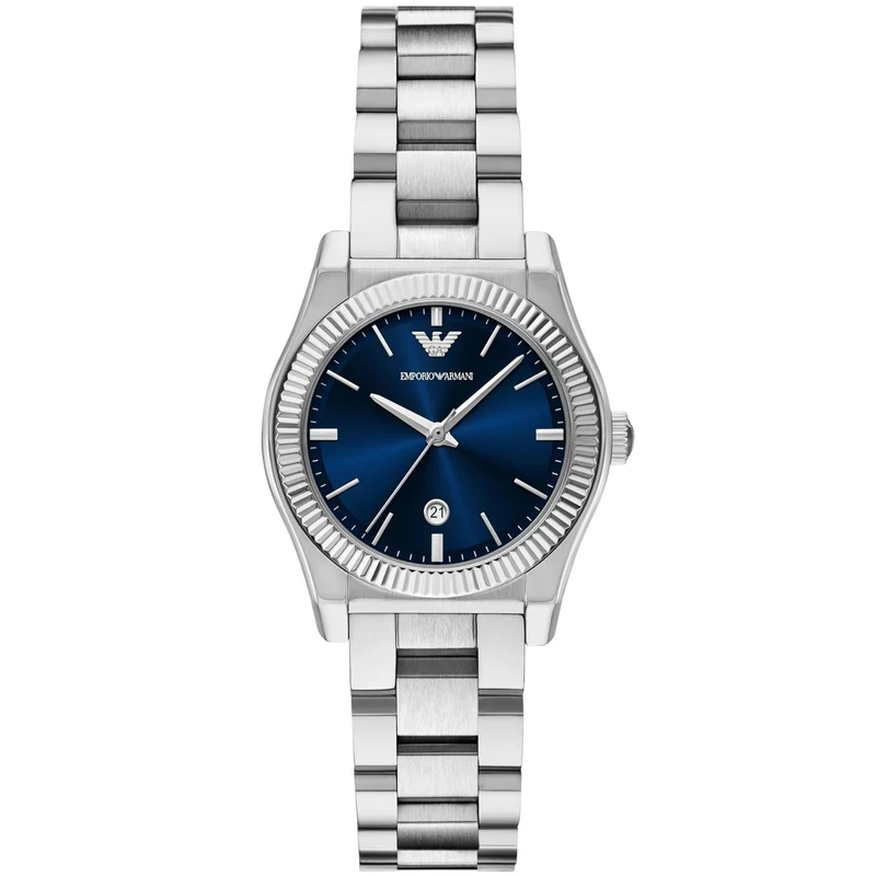 Emporio Armani Federica 32mm Blue Dial Steel Ladies Quartz Watch AR11717