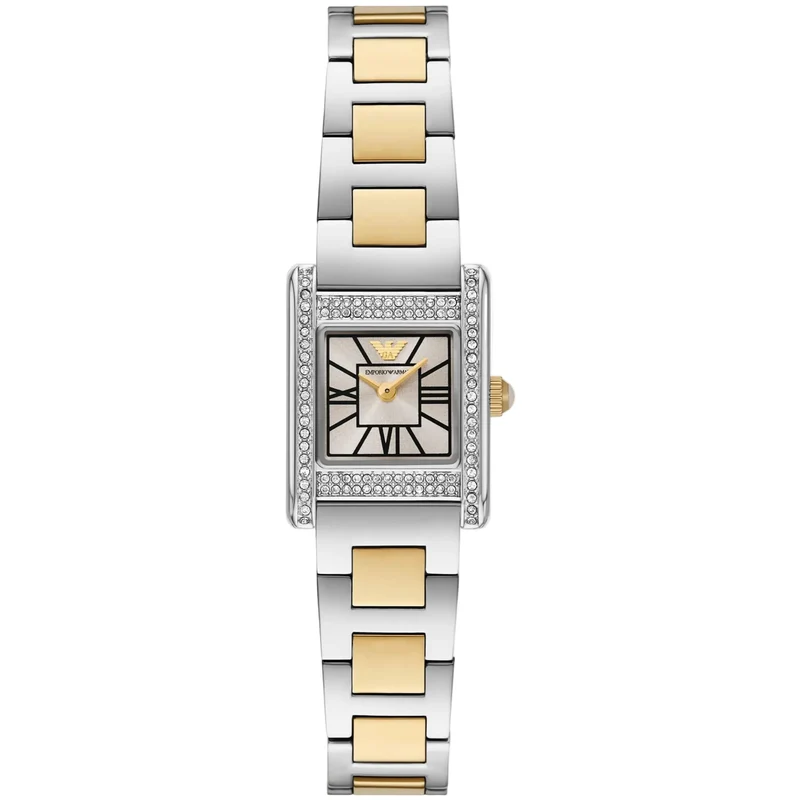 Emporio Armani Genni 20mm Grey Dial Steel Ladies Quartz Watch AR11704