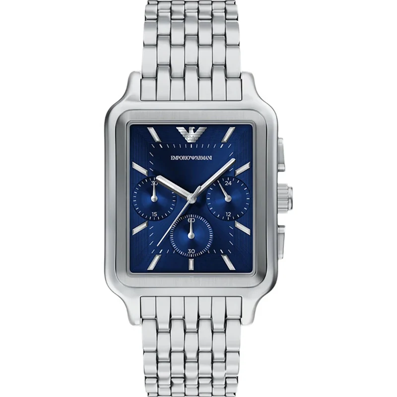 Emporio Armani Diego 38mm Chronograph Blue Dial Steel Mens Quartz Watch AR11750