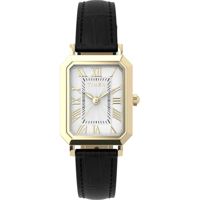 Timex Trend 21mm White Dial Leather Ladies Quartz Watch TW2Y71900