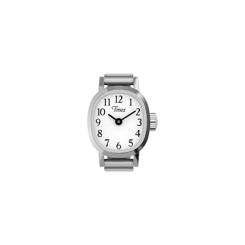Timex Cavatina 16mm White Dial Ladies Quartz Ring Watch TW2Y70700