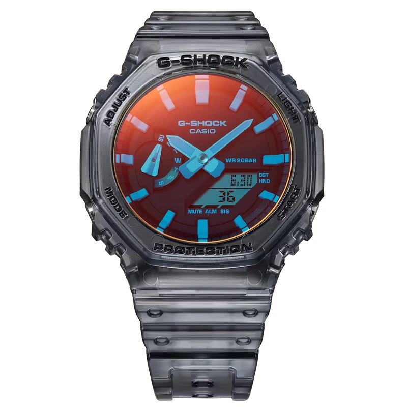 Casio G-Shock GA-2100 Series Quartz Black Dial Resin Strap Men's Watch GA-2100TLS-8AER