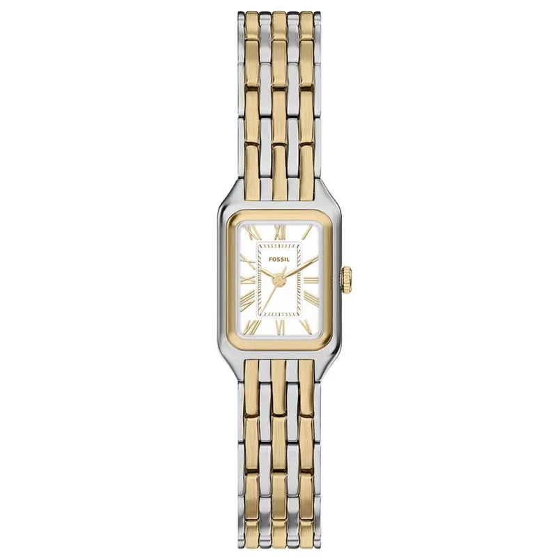 Fossil Raquel 18mm White Dial Steel Ladies Quartz Watch ES5468