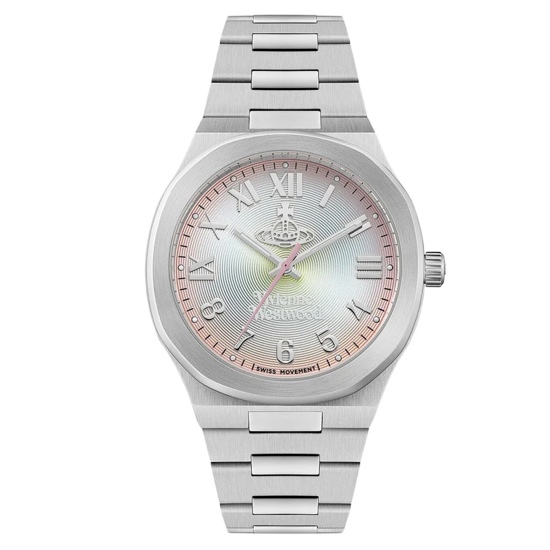 Vivienne Westwood Merton 39mm Multi-Colour Dial Steel Ladies Quartz Watch VV318MTSL