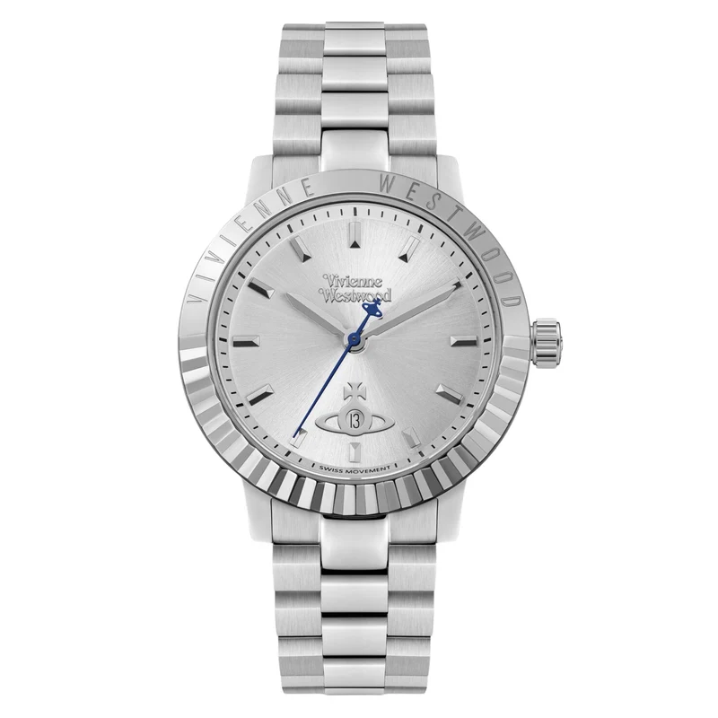 Vivienne Westwood Dulwich 34mm Silver Dial Steel Quartz Watch VV307SLSL