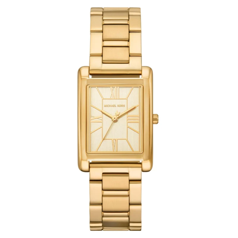 Michael Kors Essex 36.5mm Gold Dial Steel Ladies Quartz Watch MK4904