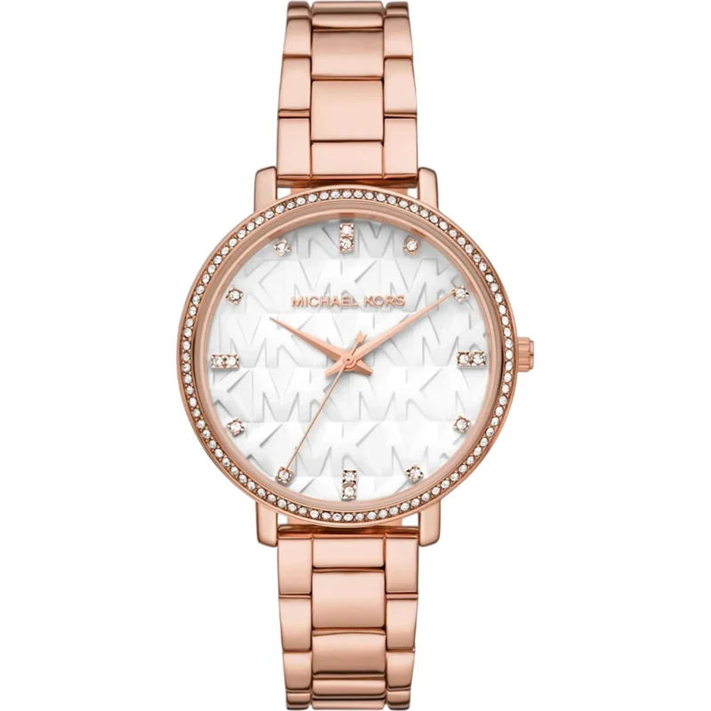 Michael Kors Pyper 38mm White Dial Steel Ladies Watch MK4917