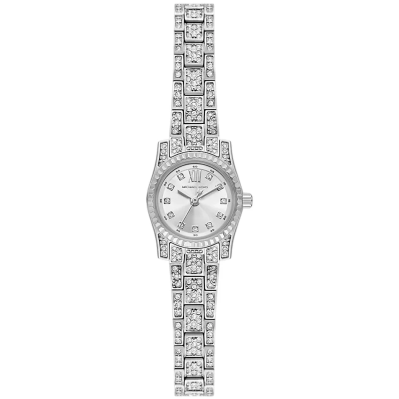 Michael Kors Lexington 19mm Silver Dial Steel Ladies Quartz Watch MK4864