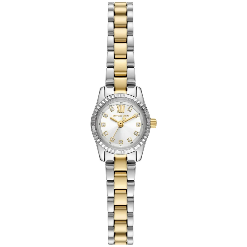 Michael Kors Lexington Pave Silver Dial Steel Ladies Quartz Watch MK4903