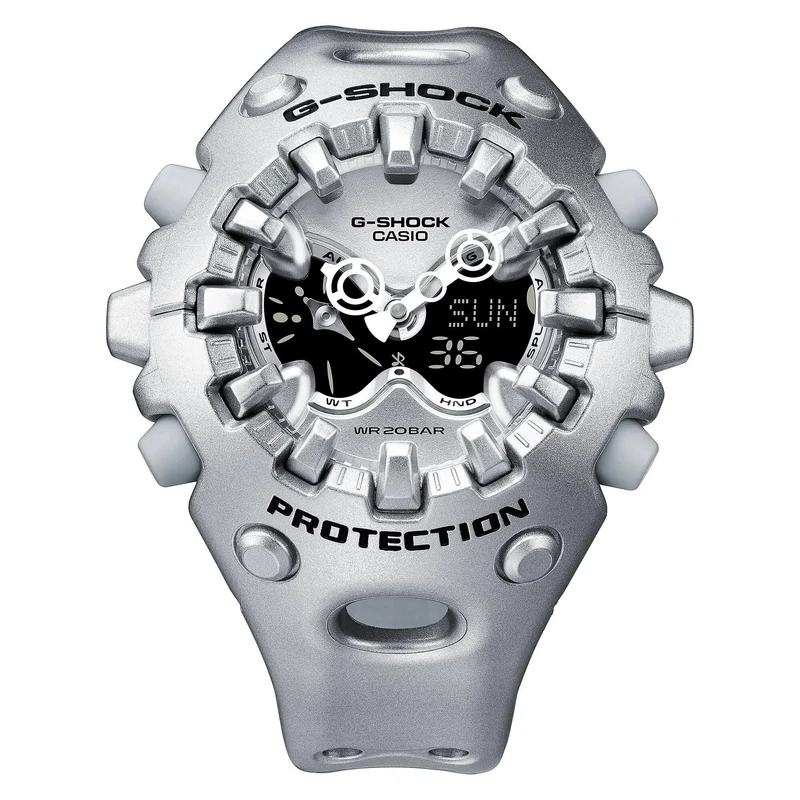 Casio G-Shock GA-V01 Series Quartz Grey Digi-Analogue Resin Strap Men's Watch GA-V01A-8AER